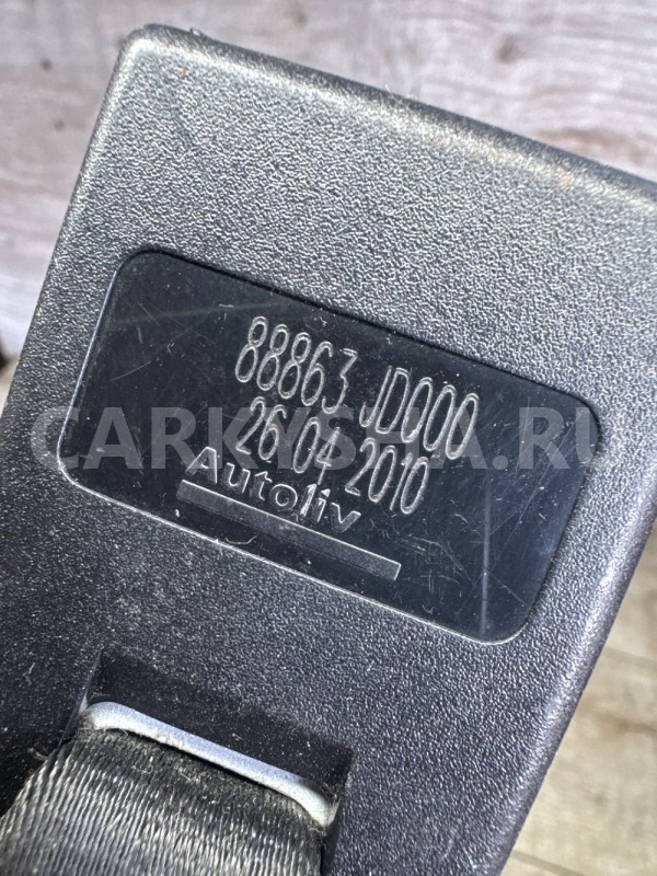 Замок ремня задний левый Nissan Qashqai J10 Nissan Qashqai оригинальный номер 88863jd000