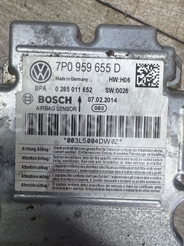 Блок управления AIRBAG Cayenne 958 Touareg NF FL Volkswagen Touareg оригинальный номер 7p0959655d