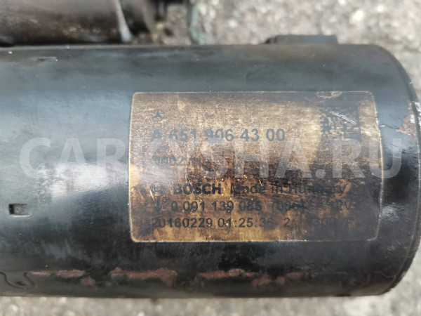 Стартер Mercedes-Benz V-класс W447 OM651 2.2 Mercedes-Benz V-classe оригинальный номер A6519064300