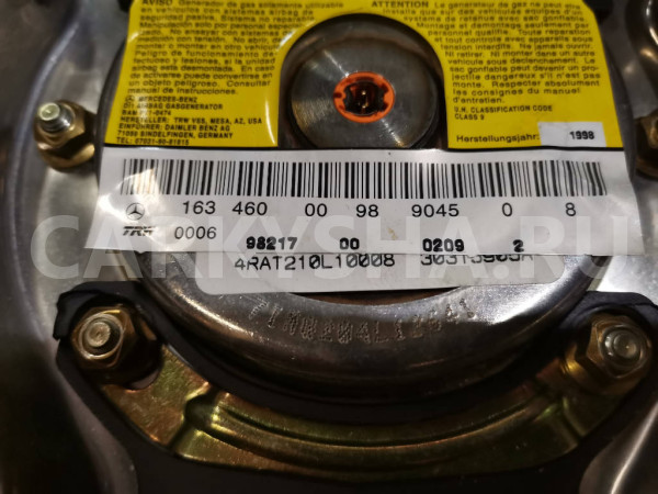 Подушка безопасности A1634600098 Mercedes-Benz M-Class W163 Mercedes-Benz M-klasse оригинальный номер A1634600098