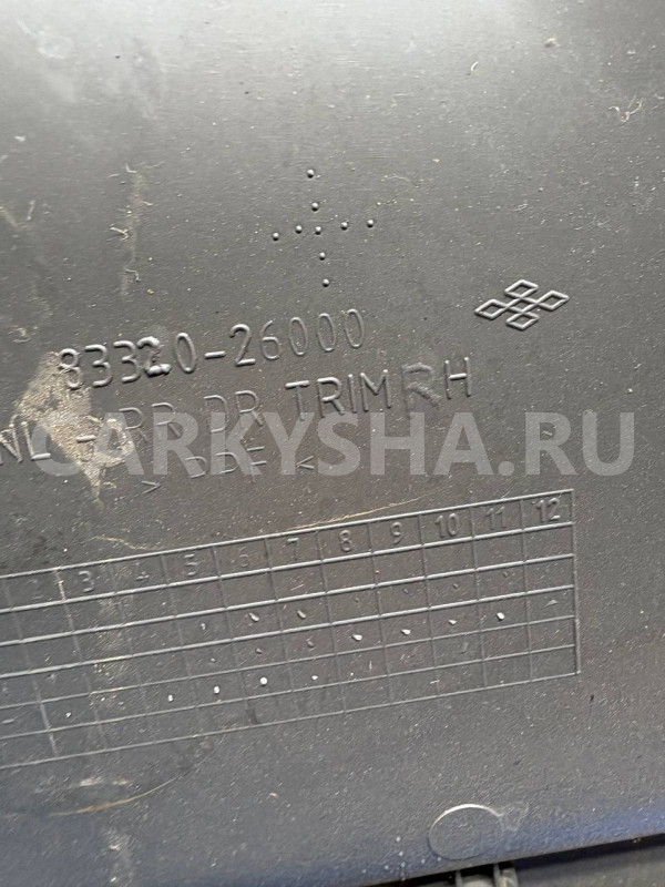 Карта двери Hyundai Santa Fe I (2000—2012) Hyundai Santa Fe оригинальный номер 8332026000