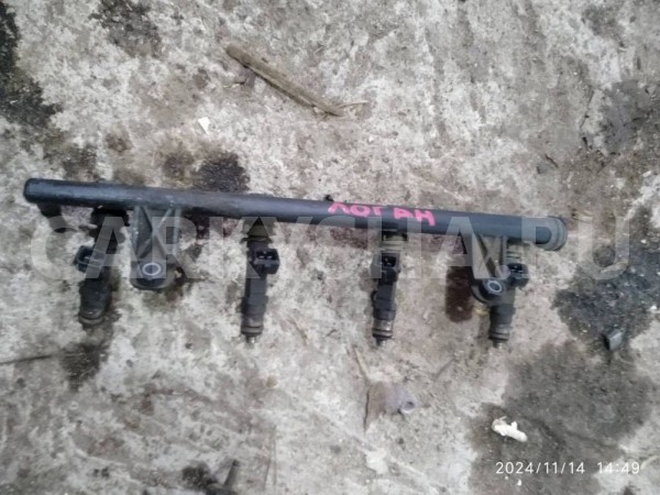 Топливная рампа с форсунками Renault Logan I (2004—2009) Renault 20 оригинальный номер 8klp